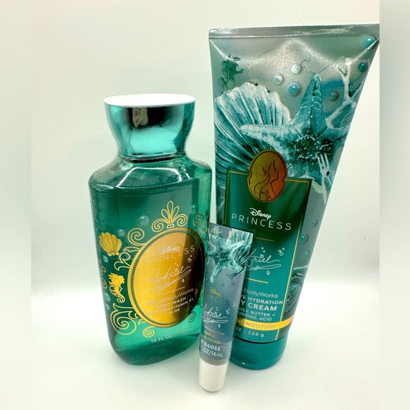 Bath & Body Works Other - Bath & Body Works Disney Princess Ariel Little Mermaid 3-set NWT